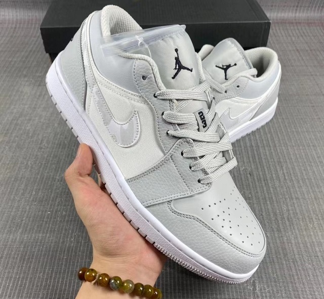 Women Jordan Shoes 1 Grade AAA Low White Camo